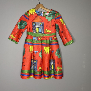 Cats & Trees Print‎ Dress